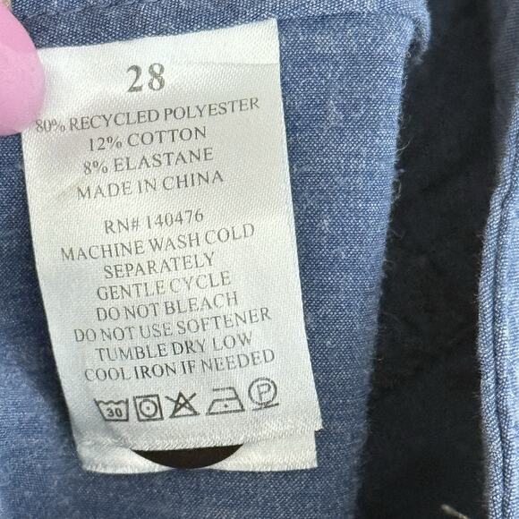 Faherty Board Shorts Mens 28 Blue Color Block Quick Dry Surf Swim Beach Pool - Picture 10 of 11